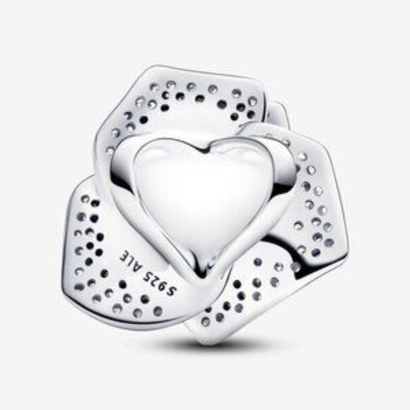 Sparkling Rose in Bloom Oversized Charm - Picture 2 of 5